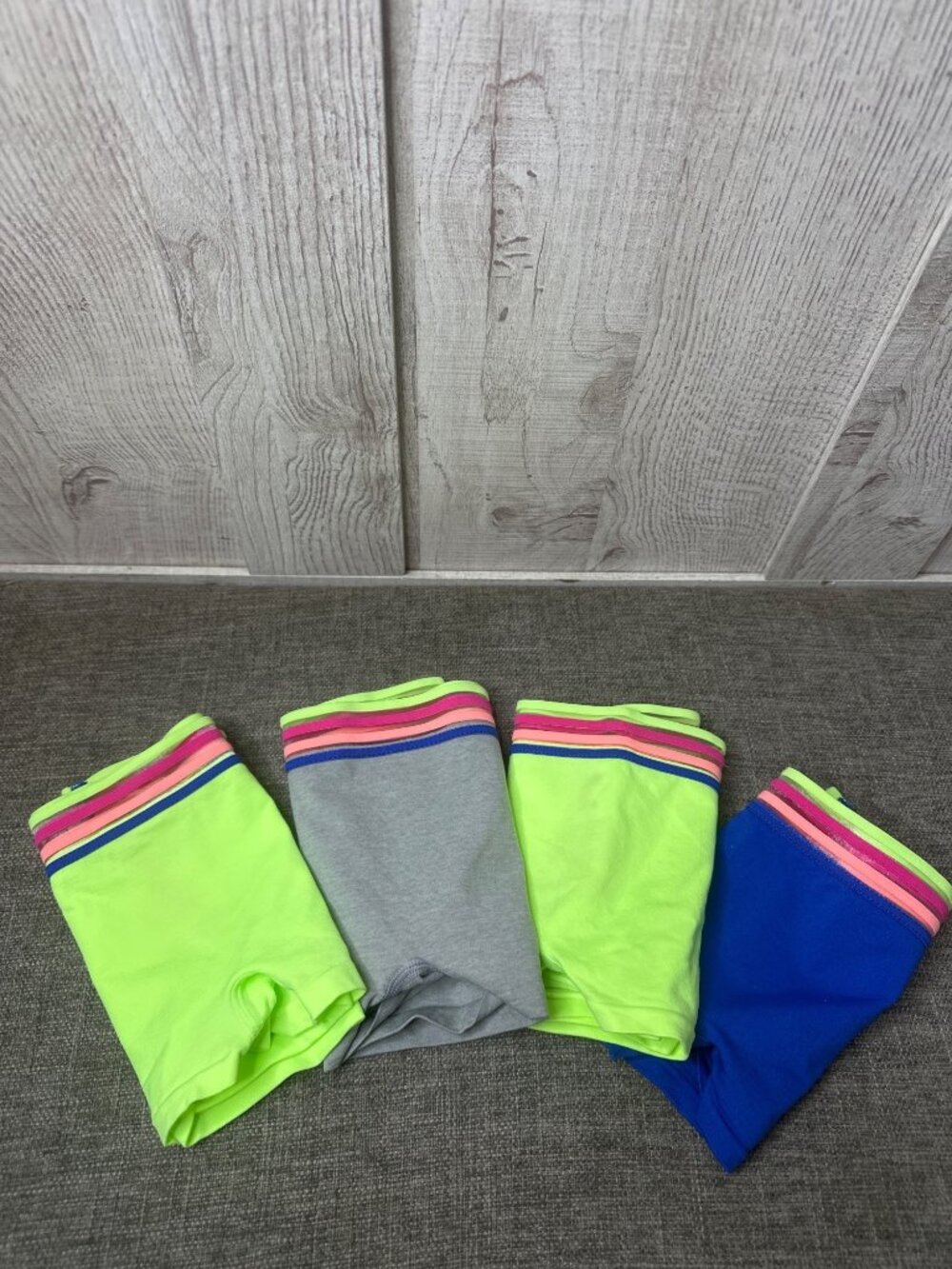 Justice Girls Size 12 Panties Boyshort Style Vibrant Colors Underwear Pack of 4